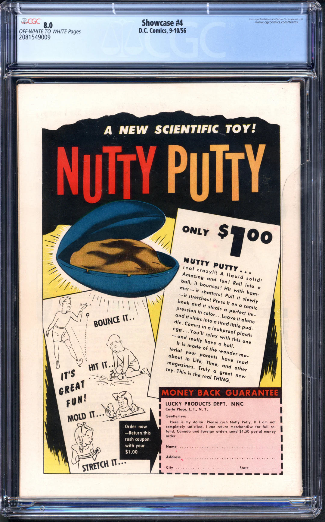 Showcase (1956 DC) # 4 CGC