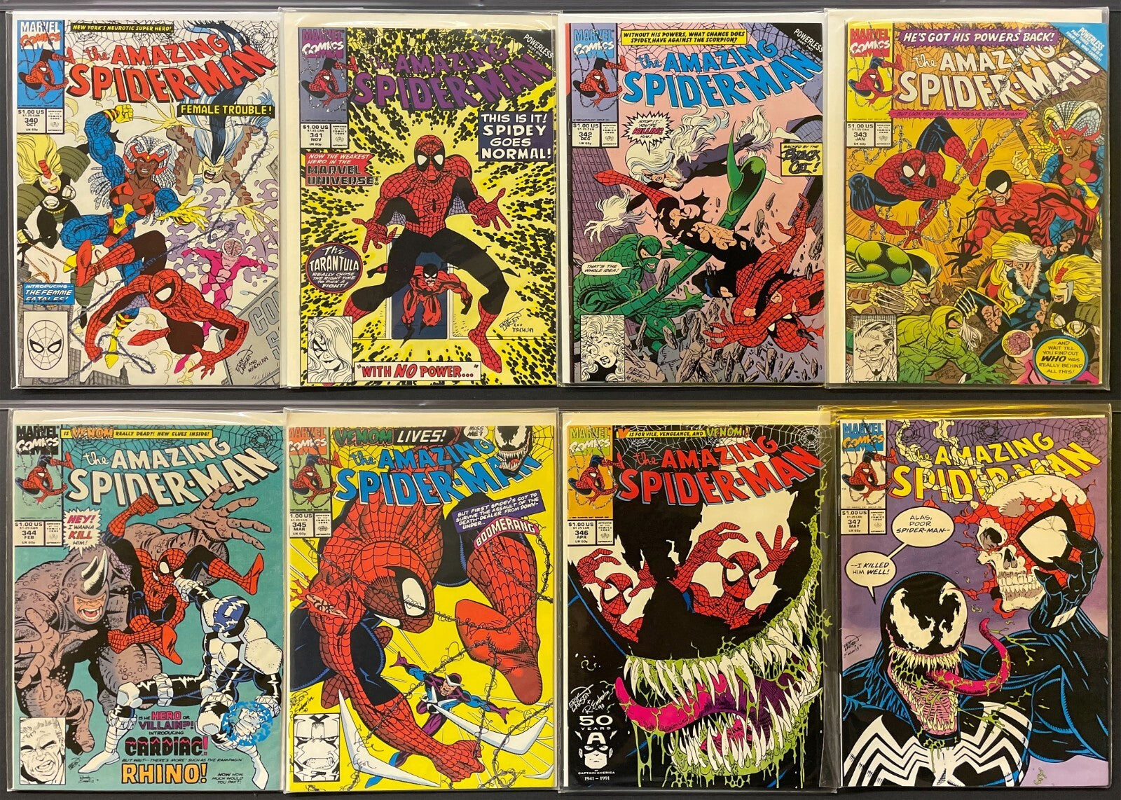 Amazing Spider-Man #300-400 Full Run Lot 1st Venom Carnage NM 316 361 344