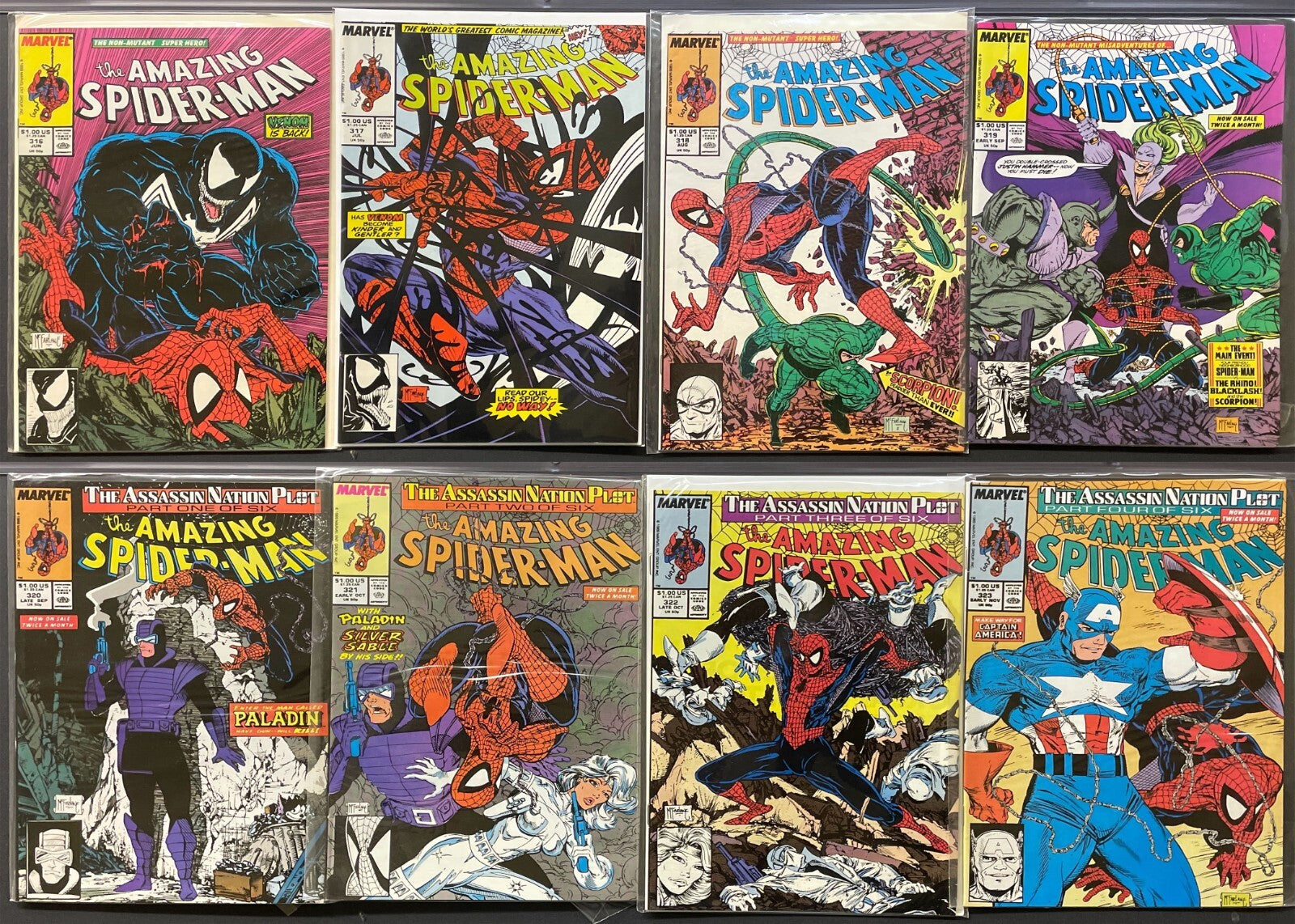 Amazing Spider-Man #300-400 Full Run Lot 1st Venom Carnage NM 316 361 344