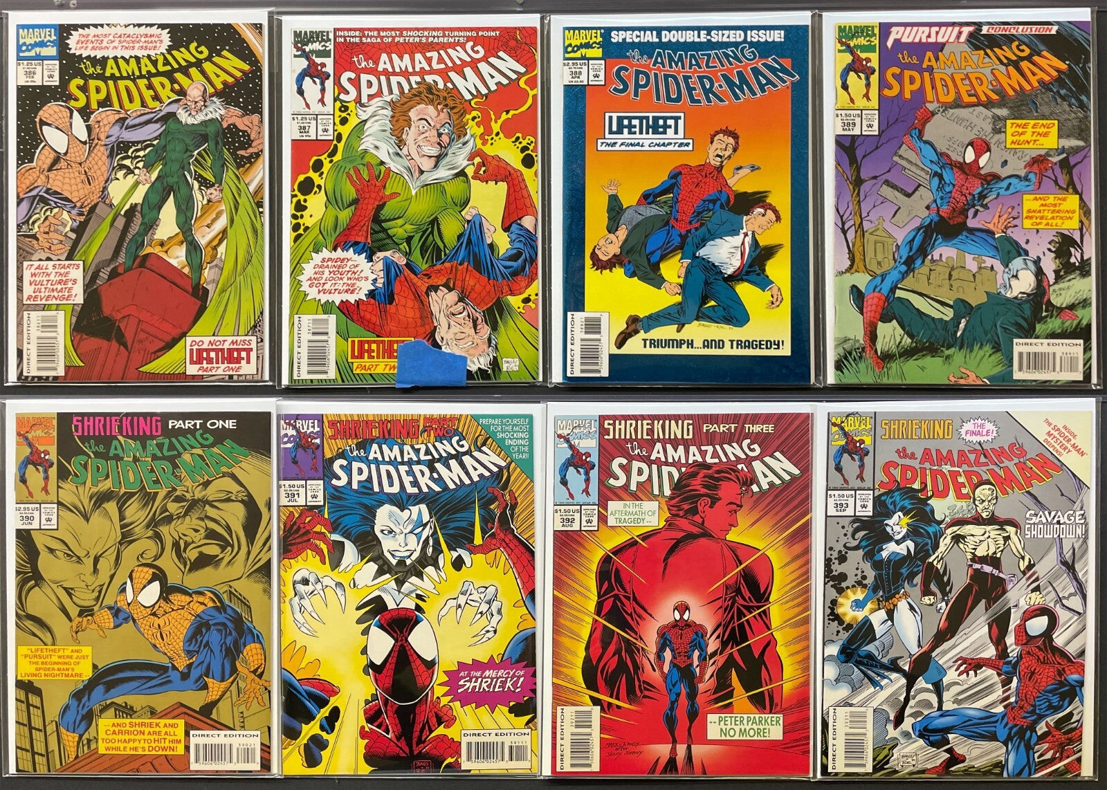 Amazing Spider-Man #300-400 Full Run Lot 1st Venom Carnage NM 316 361 344