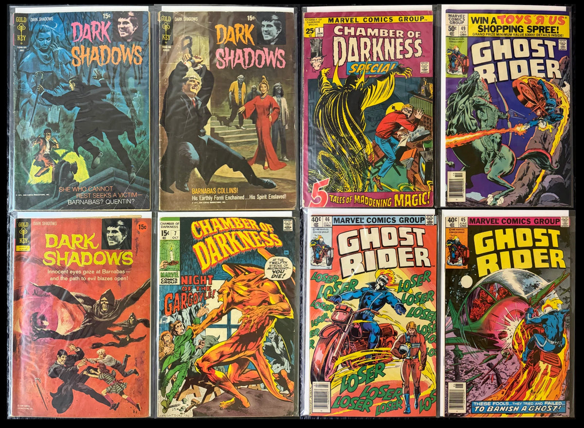 Bronze Age Horror Lot Marvel KEYS Cat Dark Shadows Ghost Rider High Grade