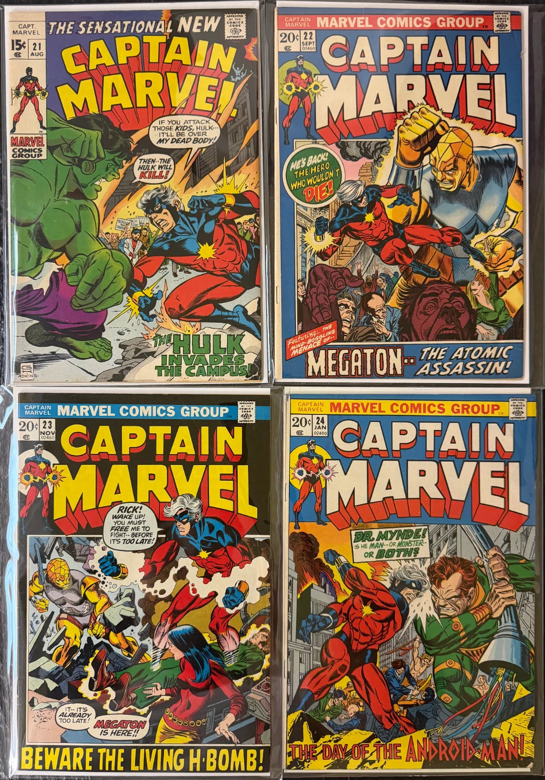 Captain Marvel 1-61 1968 Complete Full Run HIGH GRADE Near Mint KEYS