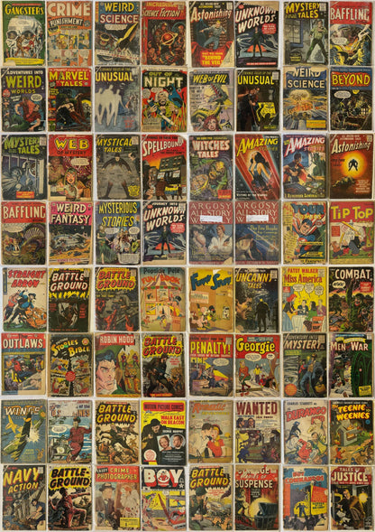 Golden Age Comic Collection Gangsters Can't Win #2 Horror Sci Fi War