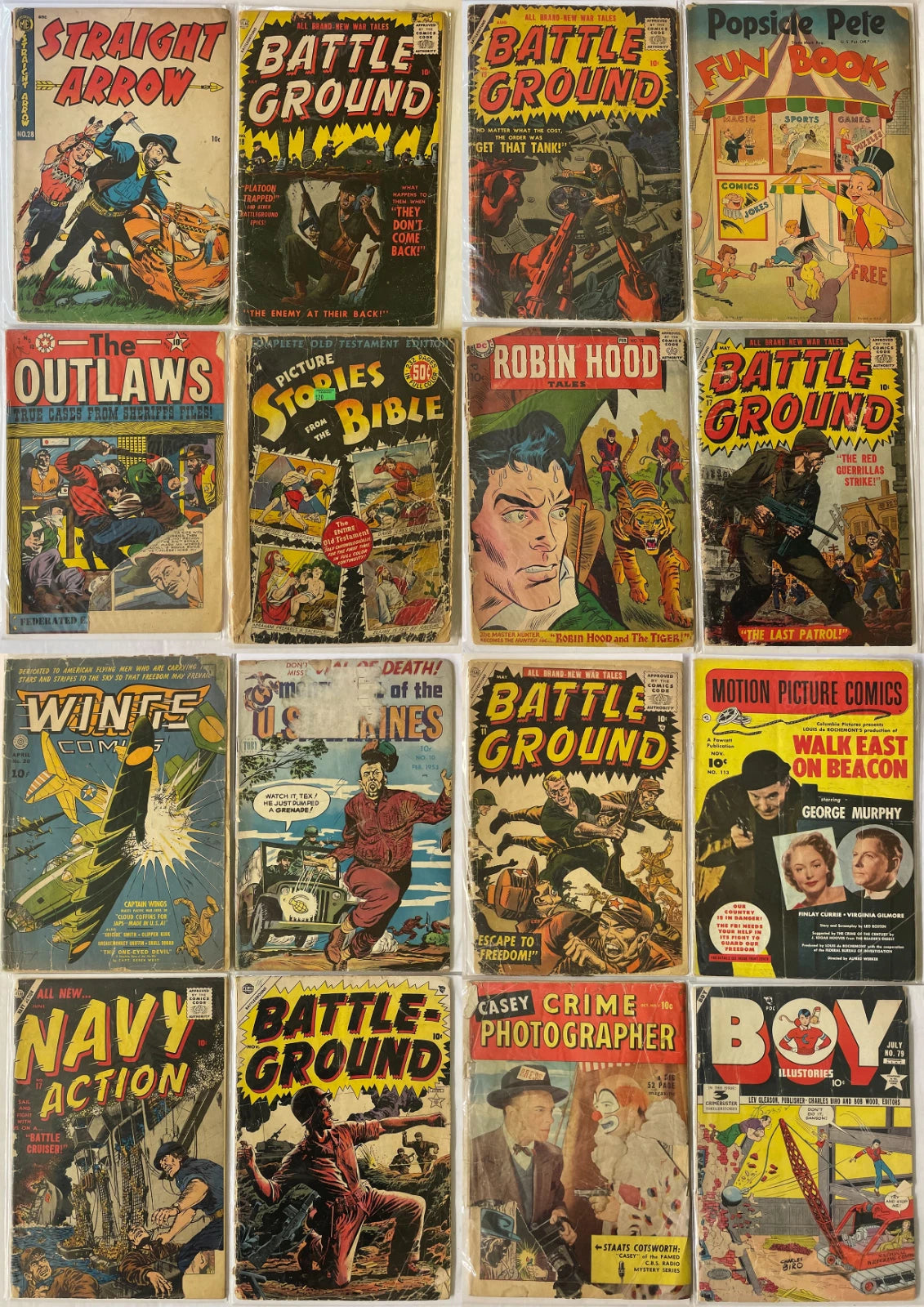 Golden Age Comic Collection Gangsters Can't Win #2 Horror Sci Fi War