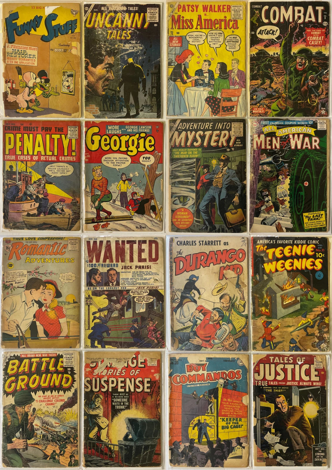 Golden Age Comic Collection Gangsters Can't Win #2 Horror Sci Fi War