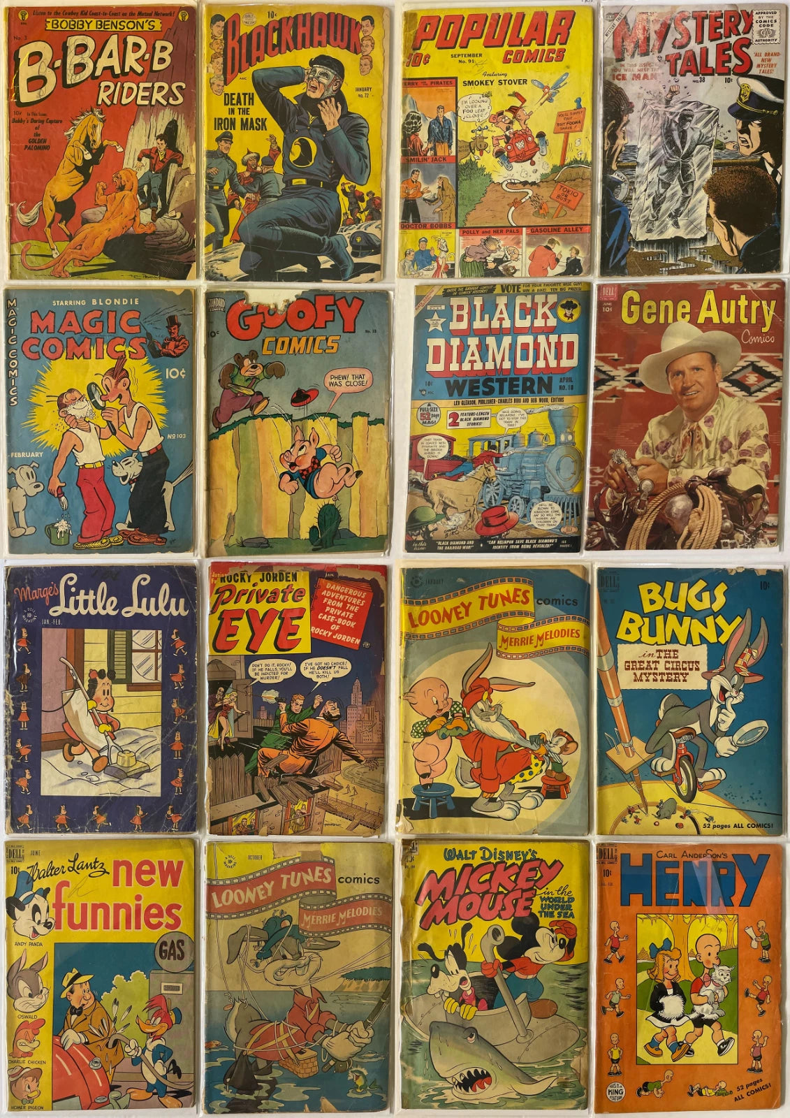 Golden Age Comic Collection Gangsters Can't Win #2 Horror Sci Fi War