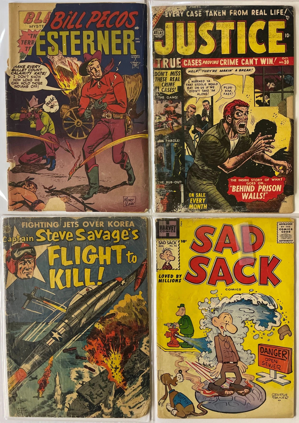 Golden Age Comic Collection Gangsters Can't Win #2 Horror Sci Fi War