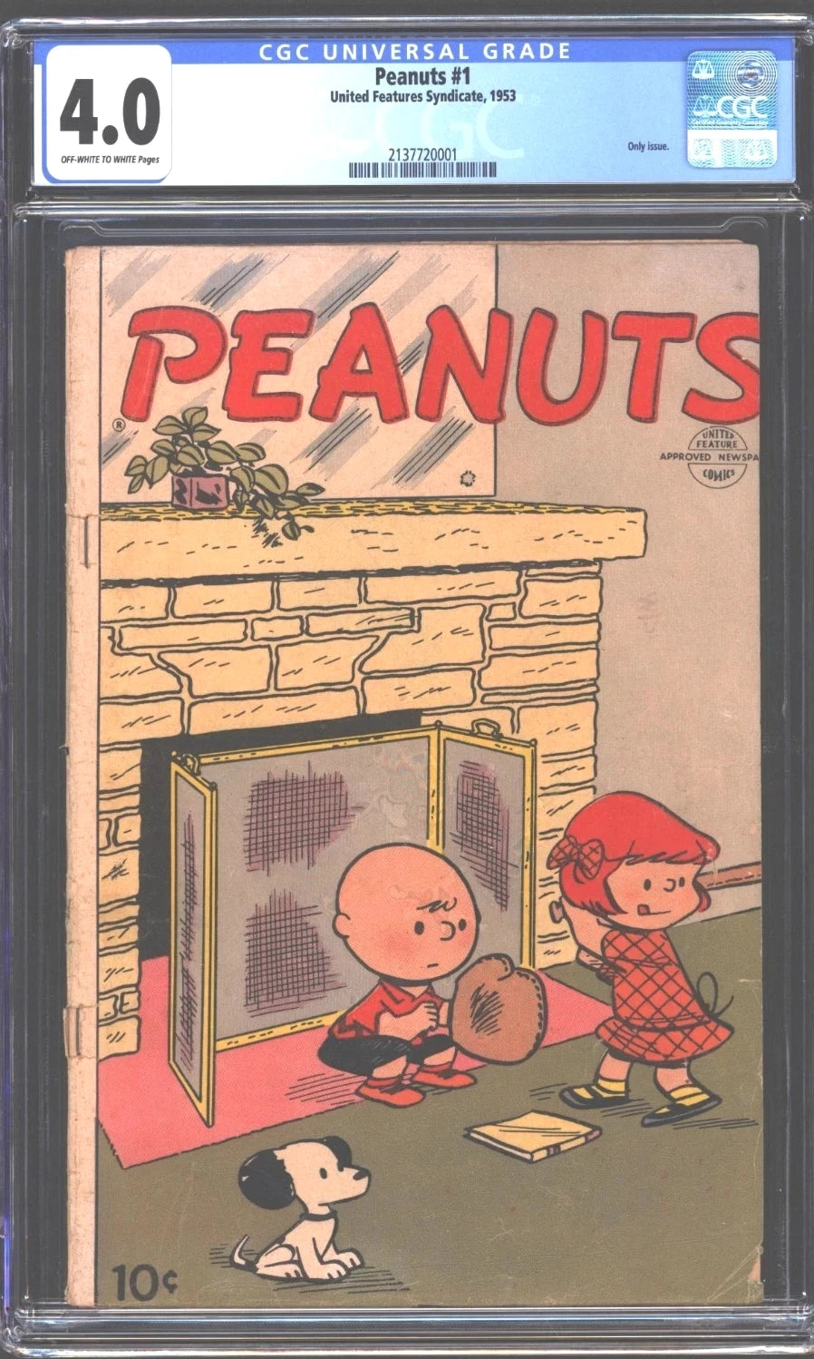 Peanuts #1 CGC 4.0 1953 1st app Snoopy