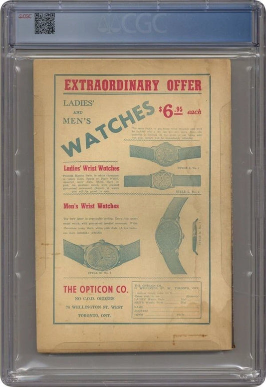 Uncanny Tales #9 CGC 4.0 Only Graded Copy Bleeding Eyeball Pulp