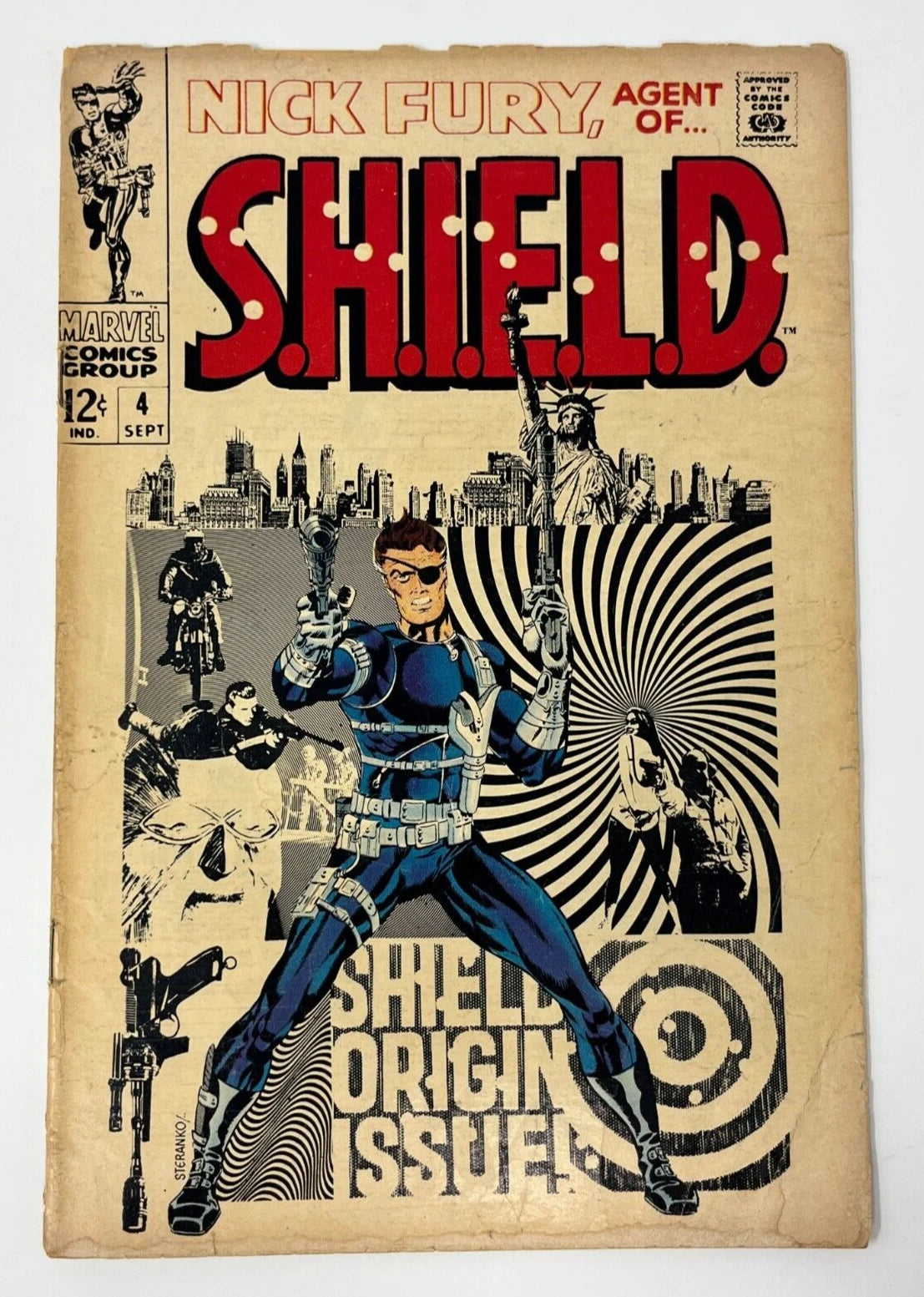 Nick Fury Agent of SHIELD #4 Marvel 1968 Jim Steranko Variant