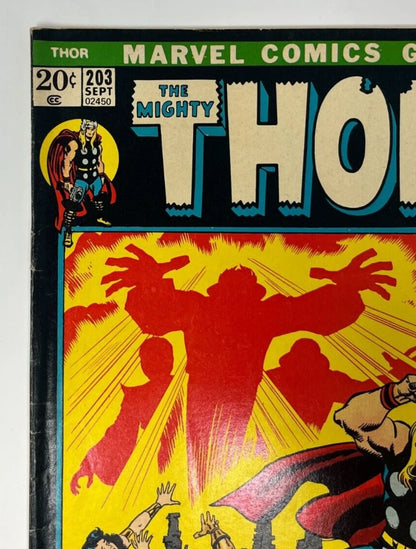 Thor #203 Marvel 1972 Young Gods HIGH GRADE
